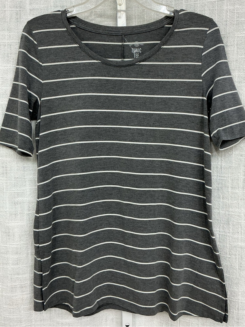 SO Charcoal Gray Striped Tee